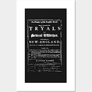 tryals salem witches white transparency Posters and Art